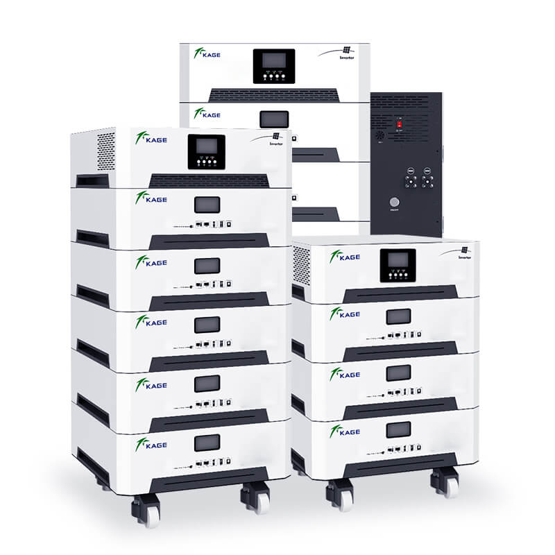 Solución de almacenamiento de energía residencial apilada de 51,2 V y 400 Ah de 20 kwh con paquetes de baterías LiFeP04
