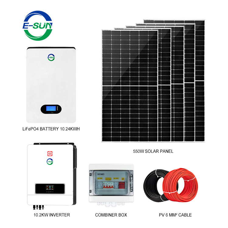 Sistema de energía solar híbrido 10KW-10KWH