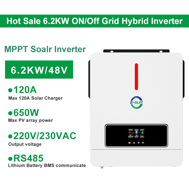 Sistema de inversor solar híbrido de 6,2 KW