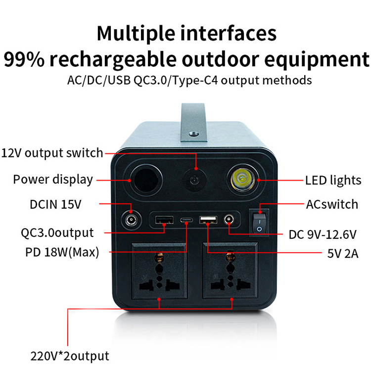 Central eléctrica portátil de 300W